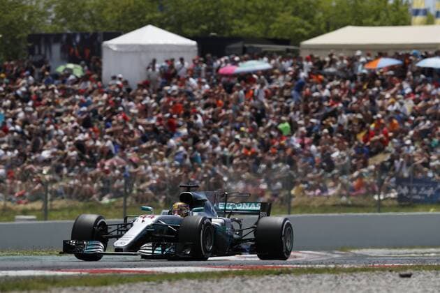 Motorsports: FIA Formula One World Championship WM Weltmeisterschaft 2017, Grand Prix of Spain, 44 Lewis Hamilton (GBR, Mercedes AMG Petronas F1 Team), Barcelona Spain xHOCHxZWEIx