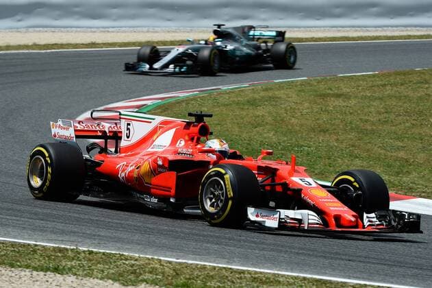 170514 Sebastian Vettel, GER, under Spaniens Grand Prix den 13 maj 2017 i Barcelona.  Copyright: PatrikxLundin BB170514BB383