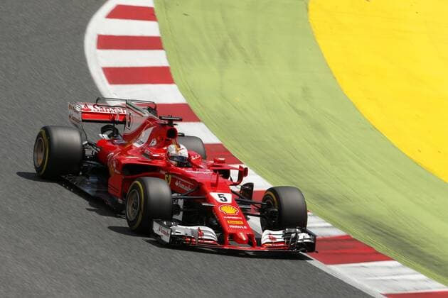 Motorsports: FIA Formula One World Championship WM Weltmeisterschaft 2017, Grand Prix of Spain, 5 Sebastian Vettel (GER, Scuderia Ferrari), Barcelona Spain xHOCHxZWEIx