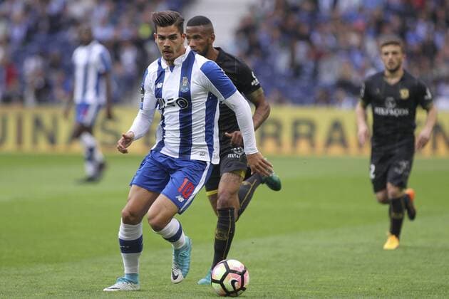 May 14, 2017 - Porto, Porto, Portugal - Porto s Portuguese forward Andre Silva during the Premier League 2016 17 match between FC Porto and FC PaoÂßos de Ferreira, at Dragao Stadium in Porto on May 14, 2017. FC Porto v Pacos de Ferreira - Primeira Liga  - ZUMAn230 20170514_zaa_n230_620 Copyright: xDpix