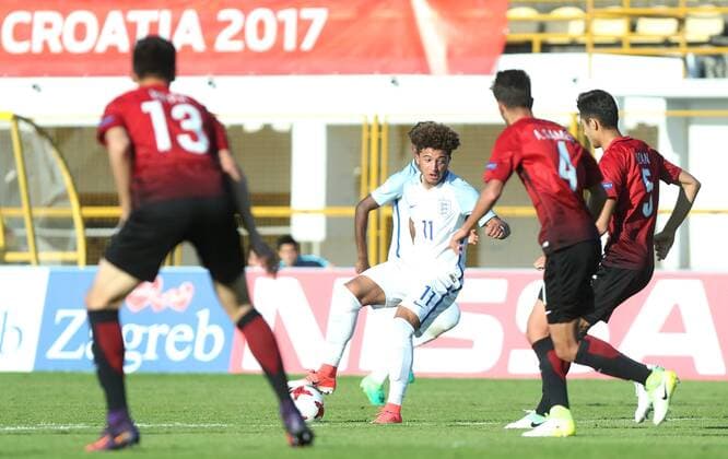 Fußball, U17 EM, Halbfinale, England - Türkei U-17 ENG vs TUR - Zapresic, Croatia 16.05.2017., Zapresic - Polufinalna nogometna utakmica Europskog prvenstva U-17 izmedju Turske i Engleske. Judon Sancho.  SanjinxStrukic PIXSELL