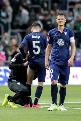 170517 Malmö FFs Markus Rosenberg deppar efter fotbollsmatchen i Allsvenskan mellan Hammarby och Malmö FF den 17 maj 2017 i Stockholm. Copyright: ANDREASxLxERIKSSON BB170517AE038