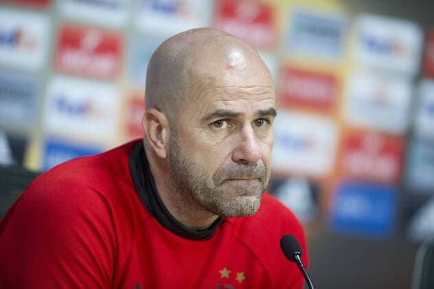 18-05-2017 VOETBAL: PERSCONFERENTIE AJAX: AMSTERDAM Coach Peter Bosz (Ajax) Foto:SCS Michel Utrecht press conference PK Pressekonferenz Ajax UEFA Europa League 2016 2017 xVIxVIxImagesx xSoenarxChamidxsportfotografiexIVx 7816741