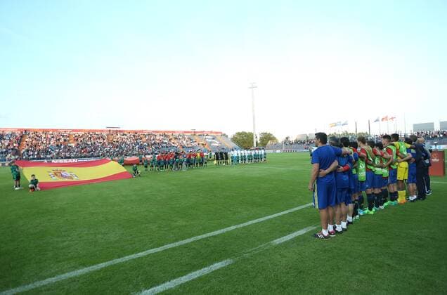 U-17 Finals ENG-SPA - Varazdin, Croatia 19.05.2017., Varazdin, Croatia - UEFA U-17 European Championship EM Europameisterschaft finals, England vs Spain.  SanjinxStrukic PIXSELL