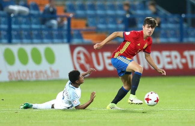 U-17 Finals ENG-SPA - Varazdin, Croatia 19.05.2017., Varazdin, Croatia - UEFA U-17 European Championship EM Europameisterschaft finals, England vs Spain. Victor Chust.  SanjinxStrukic PIXSELL