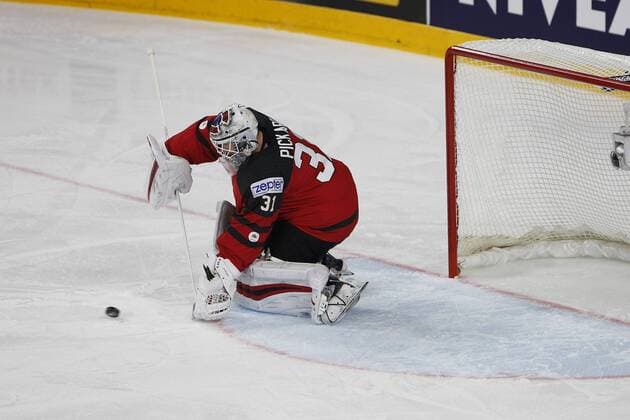 IIHF WM 2017, Kanada - Russland, 20.05.2017 Calvin Pickard (Kanada, 31); IIHF WM 2017, Kanada - Russland am 20.05.2017 in der Lanxess-Arena in Koeln (Deutschland). xadx