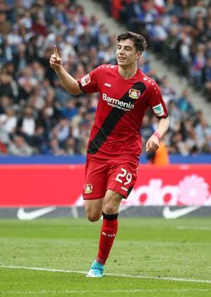 Kai Havertz 2:0 Freude Emotion jubelnd Jubel nach 2:0 Fußball Fussball DFL Bundesliga Herren Saison 2016 2017 20.05.2017 Hertha BSC Berlin vs. Bayer 04 Leverkusen