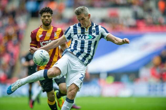 Steve Morison of Millwall during the EFL Sky Bet League 1 Play-off Final match between Bradford City and Millwall at Wembley Stadium, London, England on 20 May 2017. Photo by Salvio Calabrese. Bradford City v Millwall EFL Sky Bet League 1 Play-Off Final 20 05 2017. USP-1549-0104