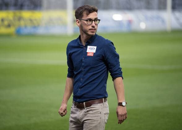 19.05.2017, TGW Arena, Pasching, AUT, 2. FBL, LASK Linz vs FAC Wien, 35. Runde, im Bild Dominik Glawogger (FAC Wien) during Austrian 2nd Football Bundesliga 35th round Match between LASK Linz and FAC Wien at the TGW Arena in Pasching, Austria on 2017 05 19. Pasching  EP_rei  