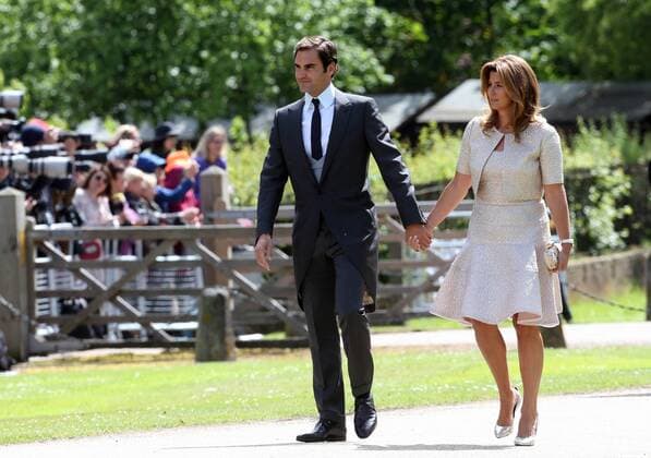 217795 Papixs Starface 2017-05-20 Reading Royaume Uni Mariage de Pippa Middleton & James Matthews. PAP05171700 PAP05171700 20 May 2017. The wedding of Miss Pippa Middleton and Mr. James Matthews, held at St Mark s Church, Englefield, Berkshire, UK. The service was attended by close family and friends, including The Duke and Duchess of Cambridge. Prince George was Page Boy, Princess Charlotte Bridesmaid. Here, Roger Federer and wife Credit: Ken Goff GoffPhotos.com Ref: KGC-22 Federer, Roger; Vavrinec-Federer, Miroslava ( Mirka )  Copyright: xPapixsx xStarfacex 78720444st