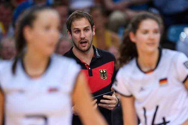 21.05.2017, Kleine EWE Arena, Oldenburg Volleyball, Länderspiel Laenderspiel, Deutschland vs. Ungarn Felix Koslowski (Co-Trainer GER)