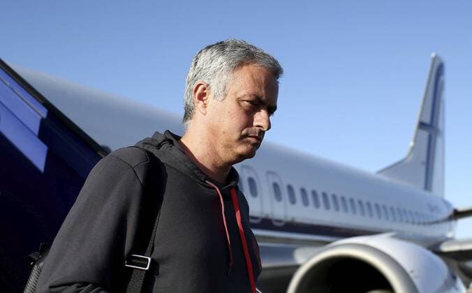 Previews - UEFA Europa League Final 170523 STOCKHOLM, SWEDEN - MAY 23: In this handout image provided by UEFA, Manchester United ManU manager Jose Mourinho arrives with his team ahead of the UEFA Europa League Final between Ajax and Manchester United at Stockholm Arlanda Airport on May 23, 2017 in Stockholm, Sweden. (Photo by Jan Kruger - UEFA) Local Caption Jose MourinhoI denna handout-bild fran UEFA den 23 maj 2017 i Stockholm.  Copyright: JanxKrugerx-xUEFA BB170523BB323