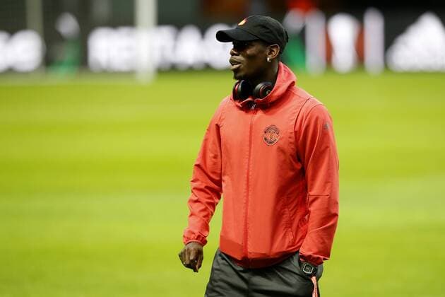 Paul Pogba of Manchester United ManU ahead of the UEFA Europa League Final at the Friends Arena, Stockholm. Picture date: May 23rd, 2017. Pic credit should read: Matt McNulty Sportimage EDITORIAL USE ONLY. No use with unauthorised audio, video, data, fixture lists, club league logos or live services. Online in-match use limited to 120 images, no video emulation. No use in betting, games or single club league player publications.