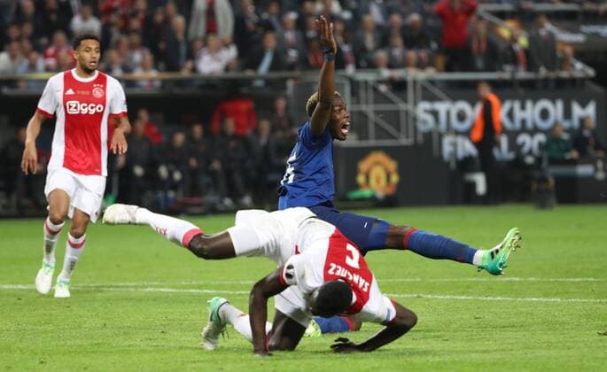 SOCCER - UEFA EL, Ajax vs Manchester SOLNA,SWEDEN,24.MAY.17 - SOCCER - UEFA Europa League, final, Ajax Amsterdam vs Manchester United ManU Image shows Paul Pogba (Manchester). GEPAxpictures xAndreasxPranter