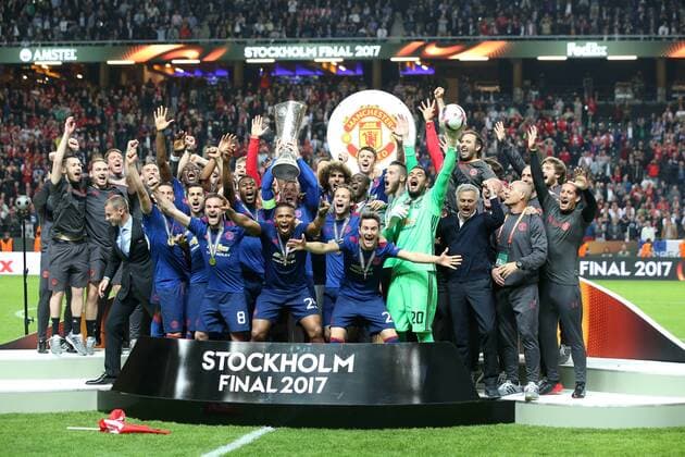SOLNA 24.05.2017 FINALOWY MECZ LIGA EUROPY SZTOKHOLM SEZON 2016 17 --- UEFA EUROPA LEAGUE FINAL MATCH STOCKHOLM: AJAX AMSTERDAM - Manchester United ManU FC 0:2 PILKARZE MANCHESTRU UNITED FOT. PIOTR KUCZA FOTOPYK NEWSPIX.PL --- Newspix.pl FRANCE ONLY!!!  170524PYK0061