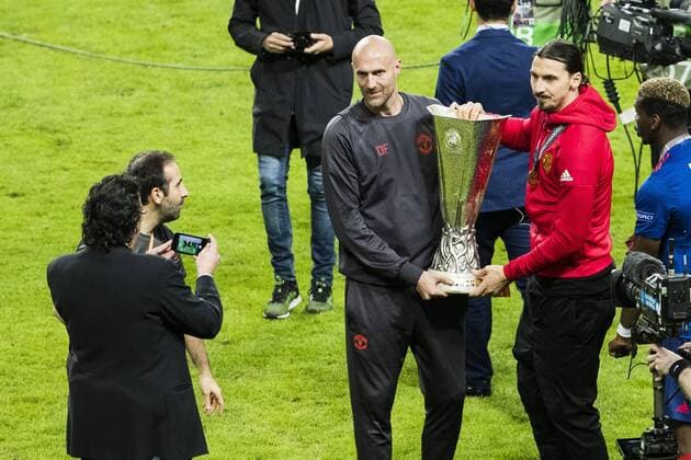 170524 Manchester Uniteds Zlatan Ibrahimovic med pokalen efter finalen i Europa League mellan Ajax och Manchester United ManU den 24 maj 2017 i Stockholm.  Copyright: ANDREASxLxERIKSSON BB170524AE117