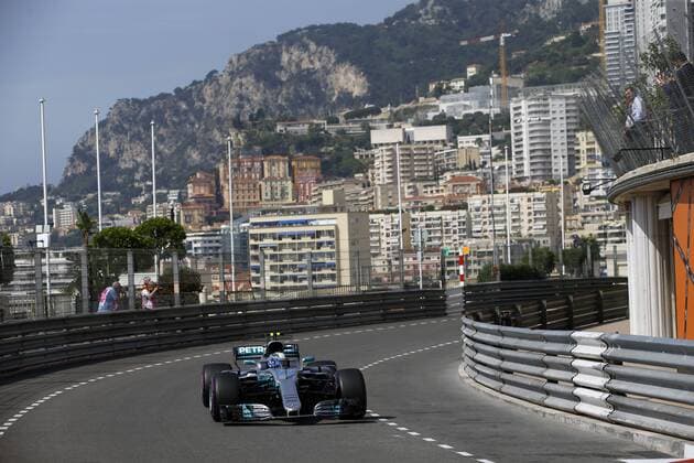 Motorsports: FIA Formula One World Championship WM Weltmeisterschaft 2017, Grand Prix of Monaco, 77 Valtteri Bottas (FIN, Mercedes AMG Petronas F1 Team), Monte Carlo Monaco xHOCHxZWEIx