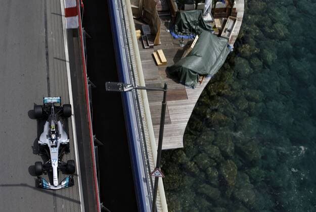 Motorsports: FIA Formula One World Championship WM Weltmeisterschaft 2017, Grand Prix of Monaco, 77 Valtteri Bottas (FIN, Mercedes AMG Petronas F1 Team), Monte Carlo Monaco xHOCHxZWEIx
