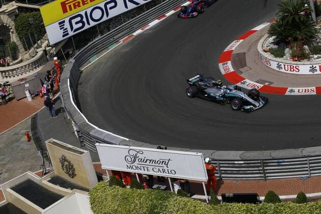 Motorsports: FIA Formula One World Championship WM Weltmeisterschaft 2017, Grand Prix of Monaco, 77 Valtteri Bottas (FIN, Mercedes AMG Petronas F1 Team), Monte Carlo Monaco xHOCHxZWEIx