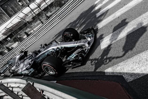 Motorsports: FIA Formula One World Championship WM Weltmeisterschaft 2017, Grand Prix of Monaco, 77 Valtteri Bottas (FIN, Mercedes AMG Petronas F1 Team), Monte Carlo Monaco xHOCHxZWEIx