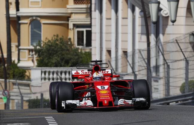 Motorsports: FIA Formula One World Championship WM Weltmeisterschaft 2017, Grand Prix of Monaco, 5 Sebastian Vettel (GER, Scuderia Ferrari), Monte Carlo Monaco xHOCHxZWEIx