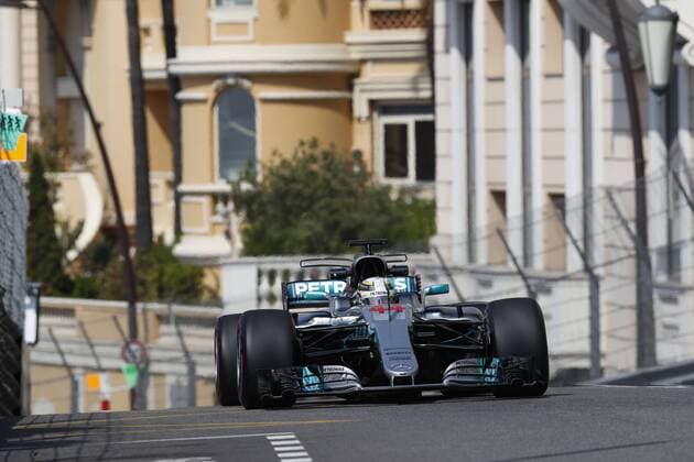 Motorsports: FIA Formula One World Championship WM Weltmeisterschaft 2017, Grand Prix of Monaco, 44 Lewis Hamilton (GBR, Mercedes AMG Petronas F1 Team), Monte Carlo Monaco xHOCHxZWEIx
