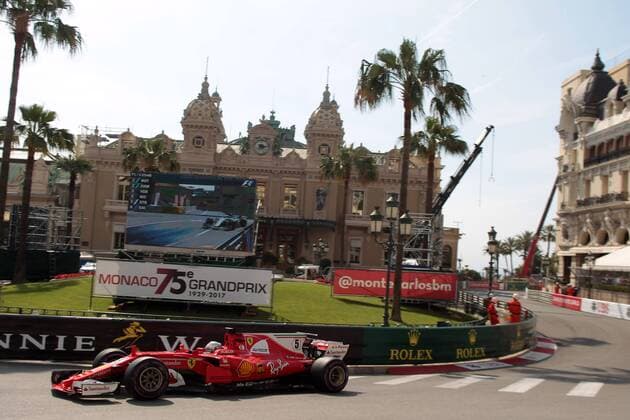 Monaco Grand Prix, Monte Carlo 24 - 28 May 2017 25.05.2017 - Free Practice 1, Sebastian Vettel (GER) Scuderia Ferrari SF70H 