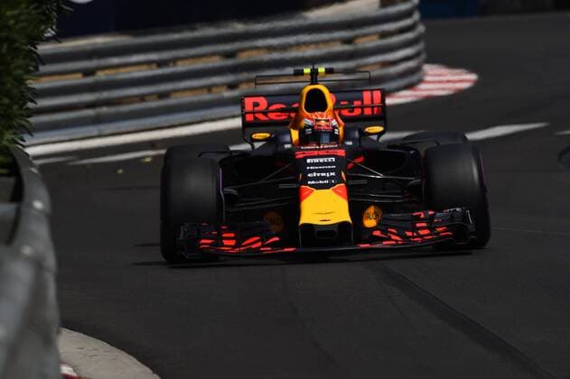Max Verstappen (Red Bull Racing) im Streckenabschnitt Schwimmbad, Grosser Preis von Monaco 2017, Freies Training, Motorsport, Formel 1, 25.05.2017, Monte Carlo Copyright: xAndre Eibner-Pressefotox EP_JAE