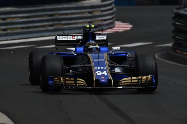 Pascal Wehrlein (Sauber F1 Team) im Streckenabschnitt Schwimmbad, Grosser Preis von Monaco 2017, Freies Training, Motorsport, Formel 1, 25.05.2017, Monte Carlo Copyright: xAndre Eibner-Pressefotox EP_JAE