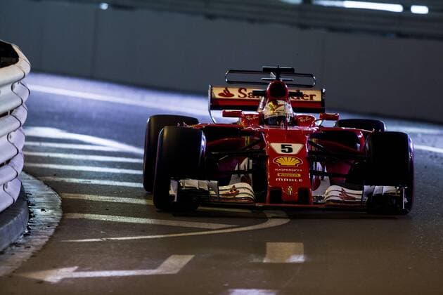 May 25, 2017 - Monaco, Monaco - 05 VETTEL Sebastian from Germany of Ferrari SF70-H team scuderia Ferrari during the Monaco Grand Prix of the FIA Formula 1 championship, at Monaco on 25th of 2017. F1 Grand Prix of Monaco - Practice  - ZUMAn230 20170525_zaa_n230_415 Copyright: xXavierxBonillax