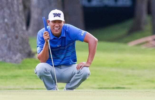 May 26, 2017 - Fort Worth, TX, USA - James Hahn reads his putt on the 10th green during the second round of the Dean & DeLuca Invitational golf tournament at Colonial Country Club Friday, May 26, 2017 in Fort Worth, Texas. Colonial - ZUMAm67_ 20170526_zaf_m67_007 Copyright: xRayxCarlinx