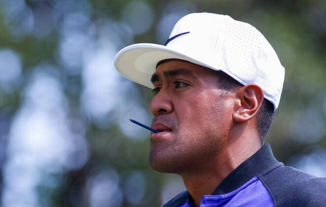 May 26, 2017 - Fort Worth, TX, USA - Tony Finau makes his way down the 12th fairway during the second round of the Dean & DeLuca Invitational golf tournament at Colonial Country Club Friday, May 26, 2017 in Fort Worth, Texas. Colonial - ZUMAm67_ 20170526_zaf_m67_011 Copyright: xRayxCarlinx
