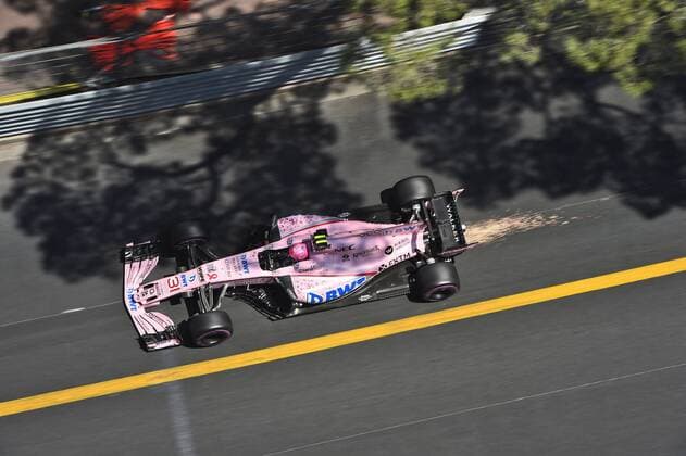 Esteban Ocon (Sahara Force India F1 Team) mit seinem Auto auf der Strecke, Grosser Preis von Monaco 2017, Motorsport, Formel 1, Qualifikation, 27.05.2017, Monte Carlo Copyright: xAndre Eibner-Pressefotox EP_JAE