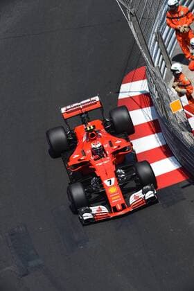 Kimi Raikkoenen (Scuderia Ferrari) mit seinem Auto auf der Strecke, Grosser Preis von Monaco 2017, Motorsport, Formel 1, Qualifikation, 27.05.2017, Monte Carlo Copyright: xAndre Eibner-Pressefotox EP_JAE