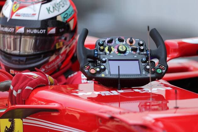 Monaco Grand Prix, Monte Carlo 24 - 28 May 2017 27.05.2017 - Qualifying, The steering wheel of Kimi Raikkonen (FIN) Scuderia Ferrari SF70H 