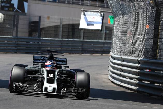 May 27th 2017, Monaco; F1 Grand Prix of Monaco Friday qualifying sessions day; Romain Grosjean - Haas F1 Team VF-17 xLeannexBoonx  ActionPlus11883979