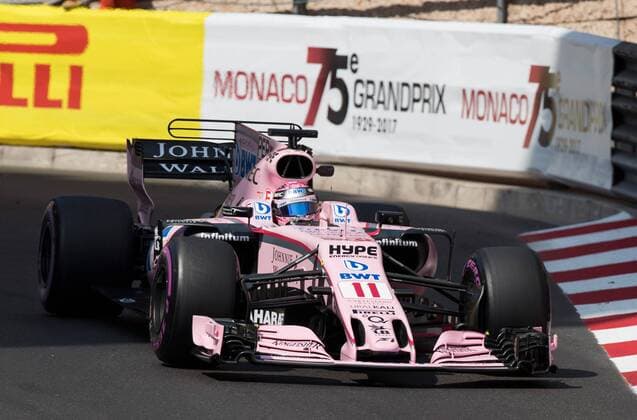 Sergio Perez, Sahara Force India F1, formula 1 GP, Monaco 27.05.2017 Photo:mspb Lukas Gorys Sergio Perez, formula 1 GP, Monaco