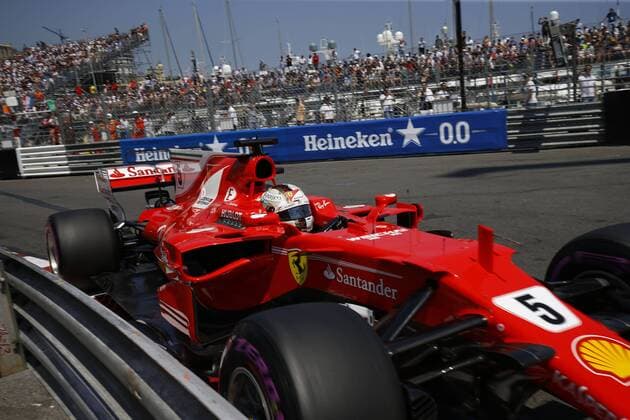 Motorsports: FIA Formula One World Championship WM Weltmeisterschaft 2017, Grand Prix of Monaco, 5 Sebastian Vettel (GER, Scuderia Ferrari), Monte Carlo Monaco xHOCHxZWEIx