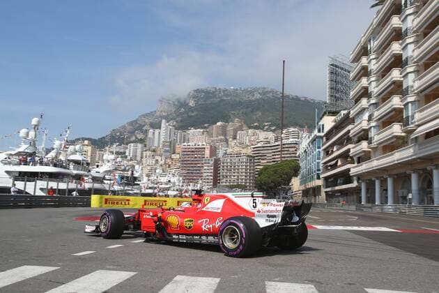Sebastian Vettel, Scuderia Ferrari, formula 1 GP, Monaco 27.05.2017 Photo:mspb Lukas Gorys Sebastian Vettel, formula 1 GP, Monaco