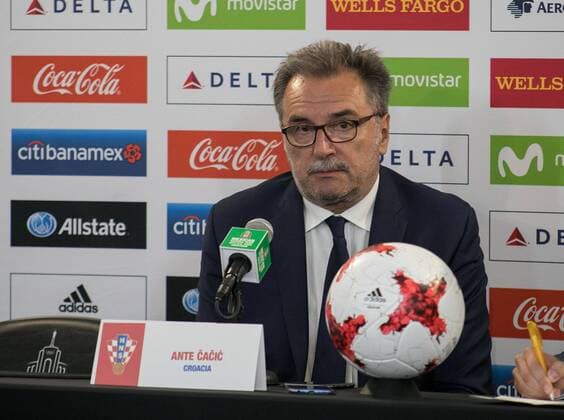 May 27, 2017 - Los Angeles, California, U.S - Head coach, Ante Cacic of Croatia during a press conference PK Pressekonferenz after their friendly game with Mexico on Saturday May 27, 2017 at Los Angeles Coliseum in Los Angeles, California. Croatia defeated Mexico 2-1. Mexico vs. Croatia - ZUMAp124 20170527_zaa_p124_011 Copyright: xJavierxRojasx