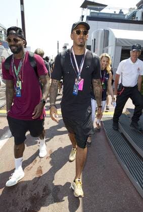 Monaco, Monte Carlo - May 28, 2017: FIA Formula One World Championship WM Weltmeisterschaft Monaco F1 Grand Prix, Jerome Boateng Monaco F1 Grand Prix 2017, Jerome Boateng