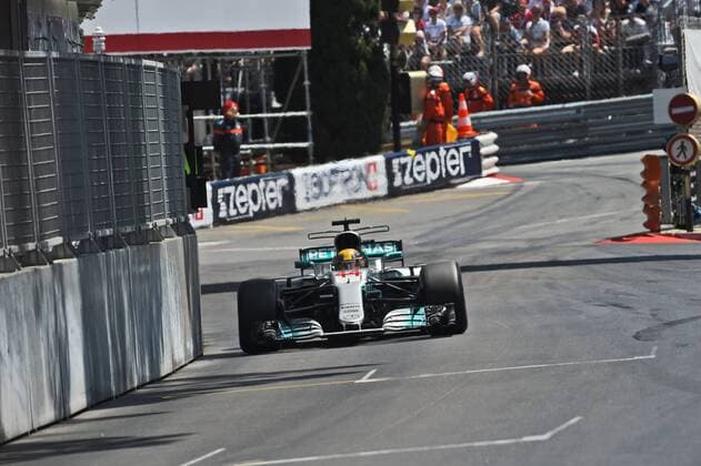 Lewis Hamilton (Mercedes AMG Petronas Formula One Team) auf der Strecke, Grosser Preis von Monaco 2017, Motorsport, Formel 1, Rennen, 28.05.2017, Monte Carlo Copyright: xAndre Eibner-Pressefotox EP_JAE