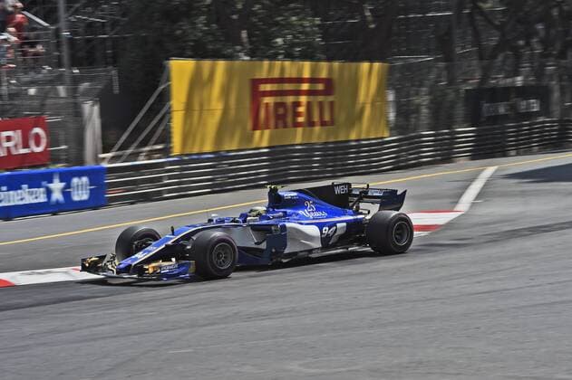 Pascal Wehrlein (Sauber F1 Team) mit seinem Auto auf der Strecke, Grosser Preis von Monaco 2017, Motorsport, Formel 1, Rennen, 28.05.2017, Monte Carlo Copyright: xAndre Eibner-Pressefotox EP_JAE