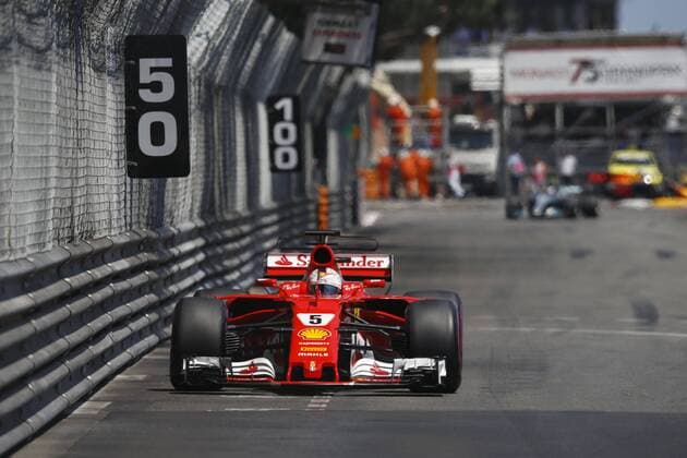 Motorsports: FIA Formula One World Championship WM Weltmeisterschaft 2017, Grand Prix of Monaco, 5 Sebastian Vettel (GER, Scuderia Ferrari), Monte Carlo Monaco xHOCHxZWEIx