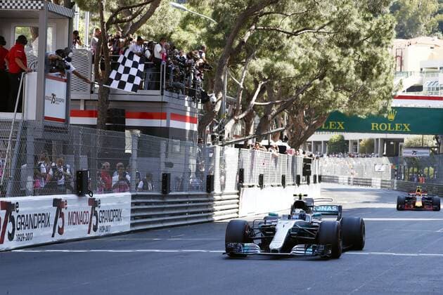 Motorsports: FIA Formula One World Championship WM Weltmeisterschaft 2017, Grand Prix of Monaco, 77 Valtteri Bottas (FIN, Mercedes AMG Petronas F1 Team), Monte Carlo Monaco xHOCHxZWEIx