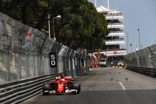 Motorsports: FIA Formula One World Championship WM Weltmeisterschaft 2017, Grand Prix of Monaco, 5 Sebastian Vettel (GER, Scuderia Ferrari), Monte Carlo Monaco xHOCHxZWEIx