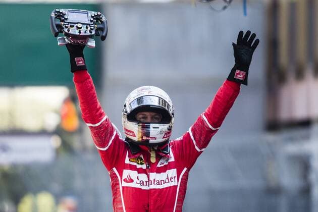 Bilder des Tages - SPORT May 28, 2017 - Monte-Carlo, Monaco - 05 VETTEL Sebastian from Germany of Ferrari SF70-H team scuderia Ferrari celebrating his victory during the Monaco Grand Prix of the FIA Formula 1 championship, at Monaco on 28th of 2017. F1 Grand Prix of Monaco  - ZUMAn230 20170528_zaa_n230_119 Copyright: xXavierxBonillax