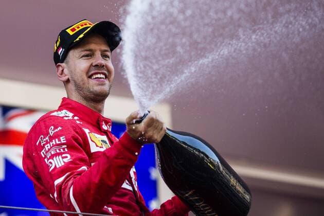 May 28, 2017 - Monte-Carlo, Monaco - 05 VETTEL Sebastian from Germany of Ferrari SF70-H team scuderia Ferrari celebrating his victory during the Monaco Grand Prix of the FIA Formula 1 championship, at Monaco on 28th of 2017. F1 Grand Prix of Monaco  - ZUMAn230 20170528_zaa_n230_127 Copyright: xXavierxBonillax