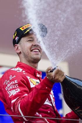 May 28, 2017 - Monte-Carlo, Monaco - 05 VETTEL Sebastian from Germany of Ferrari SF70-H team scuderia Ferrari celebrating his victory during the Monaco Grand Prix of the FIA Formula 1 championship, at Monaco on 28th of 2017. F1 Grand Prix of Monaco  - ZUMAn230 20170528_zaa_n230_140 Copyright: xXavierxBonillax