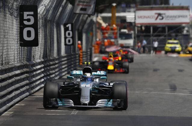 Motorsports: FIA Formula One World Championship WM Weltmeisterschaft 2017, Grand Prix of Monaco, 77 Valtteri Bottas (FIN, Mercedes AMG Petronas F1 Team), Monte Carlo Monaco xHOCHxZWEIx